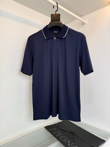 ÁO POLO NAM LỤA BÓNG MERCERIZED – CỔ PHỐI VIỀN TƯƠNG PHẢN, PHOM CHUẨN Ý