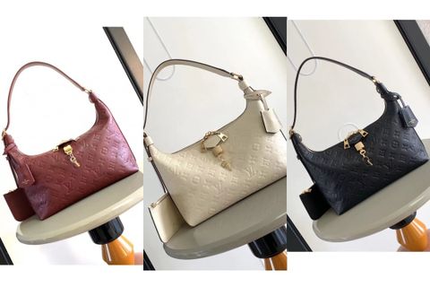 TÚI XÁCH NỮ L V DÁNG HOBO SAC SPORT DA DẬP VÂN MONOGRAM KHÓA CHARM SANG TRỌNG