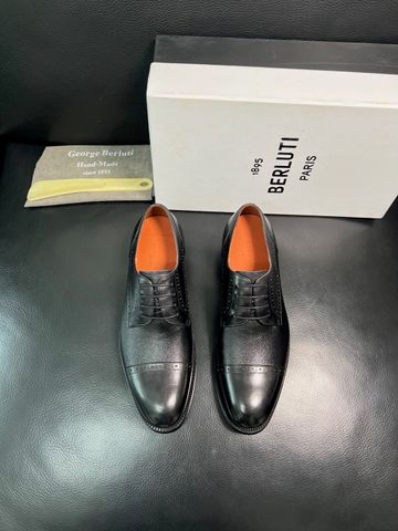 GIÀY TÂY NAM BRLT* CAP-TOE OXFORD DA BÒ Ý NHUỘM NƯỚC, LÓT DA MỀM & ĐẾ NGUYÊN BẢN ÊM CHÂN