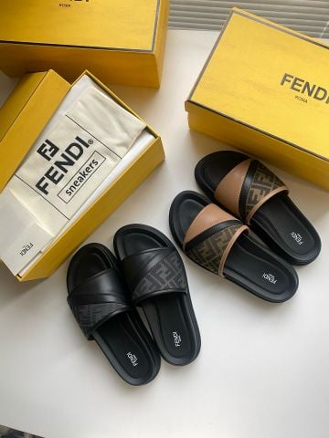Dép nam FENDI*  quai rộng đệm êm