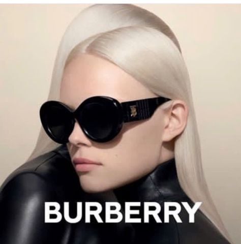 KÍNH MẮT NỮ Burberry* * OVAL RETRO – GỌNG ACETATE BẢN DÀY, LENS GRADIENT THANH LỊCH