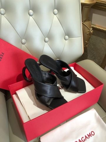 SANDAL CAO GÓT NỮ FRG GÓT ĐIÊU KHẮC VÒNG TRÒN ĐỘC BẢN