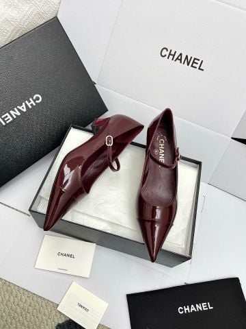 GIÀY BÚP BÊ NỮ CN MŨI NHỌN QUAI MARY JANE DA BÓNG THANH LỊCH