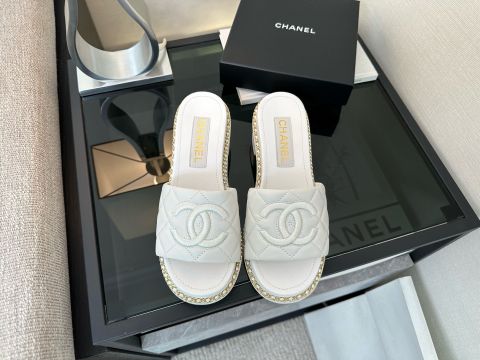 Dép nữ CHNEL* da cừu cao cấp Limited Edition