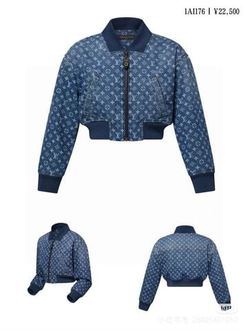 SET ÁO BOMBER + CHÂN VÁY JEAN NỮ L*V  Monogram