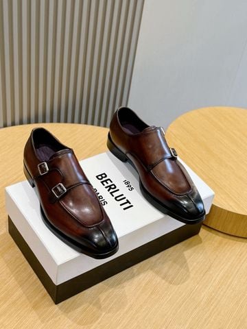 GIÀY NAM BERLUTTI DOUBLE MONKSTRAP PATINA HANDMADE