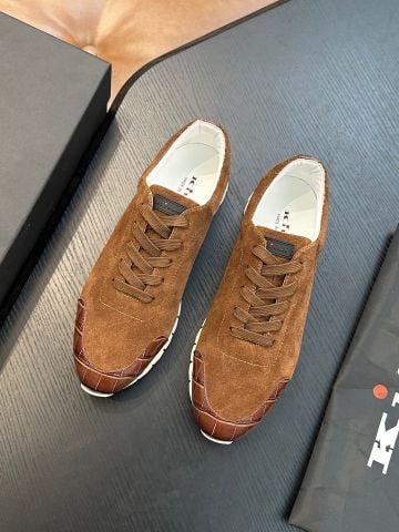 GIÀY THỂ THAO NAM KTN DA LỘN CAO CẤP, MŨI PHỐI VÂN CÁ SẤU ẤN TƯỢNG, PHOM LOW-TOP TINH GỌN, ĐẾ CAO SU ĐÚC LIỀN ÊM CHÂN