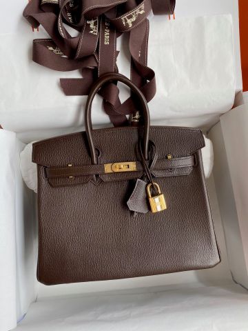 TÚI XÁCH NỮ H M BIRKIN 25 DA DÊ NHẬP KHẨU VÂN HẠT CAO CẤP KHÓA VÀNG SANG TRỌNG