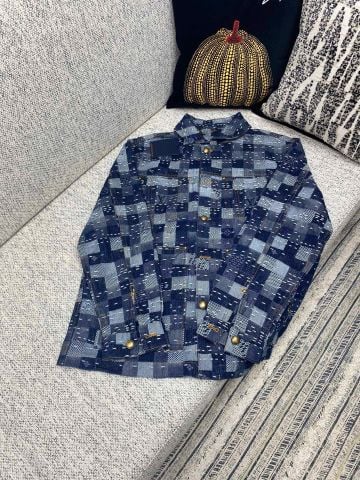Bộ quần áo nam L*V  Damier Patchwork Denim
