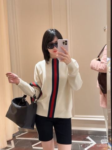 ÁO LEN NAM NỮ GC CỔ TRÒN KẺ WEB SIGNATURE – FORM GỌN SANG TRỌNG