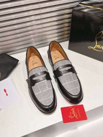 GIÀY LOAFER NAM Lou.bou.tin*  ĐẾ DA THẬT  NGUYÊN BẢN