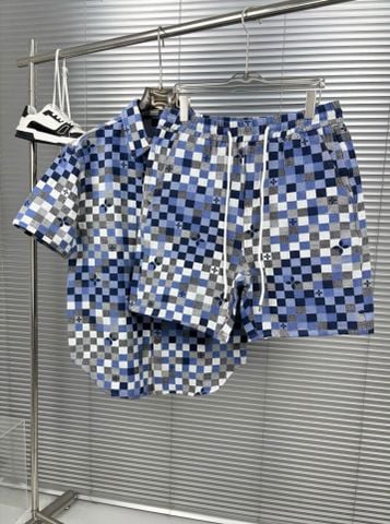 Set Áo & Quần Jeans Họa Tiết Ô Vuông