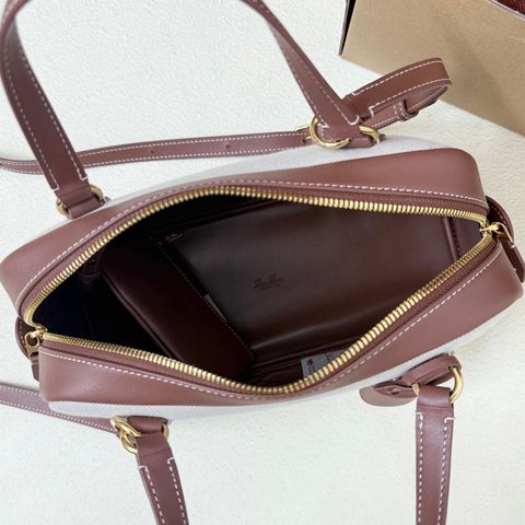 TÚI XÁCH NỮ LP* NEEDLE CANVAS HAI TONE – CARAMEL THANH LỊCH