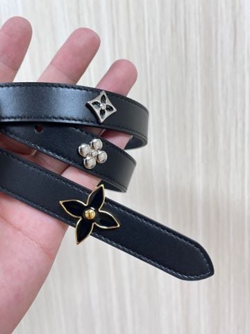 THẮT LƯNG NỮ LV* HOA MONOGRAM KIM LOẠI VÀNG ĐỘC ĐÁO