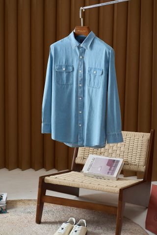 ÁO NAM Lorro* Piana* JEAN XANH PHIÊN BẢN CÔNG NHÂN CỔ ĐIỂN 2 TÚI