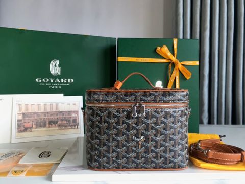 TÚI VANITY NAM NỮ GYD MUSE HOẠ TIẾT CHEVRON, FORM HỘP SANG TRỌNG, ĐEO ĐA KIỂU