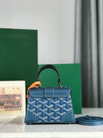 TÚI XÁCH NỮ Goyard* SAÏGON MINI XANH NGỌC TRAI – 3 CÁCH ĐEO ĐA NĂNG 14,5cm