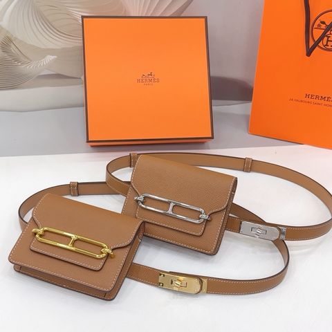 TÚI THẮT LƯNG NỮ HM BẢN 1.8CM KHÓA ĐỒNG SANG TRỌNG
