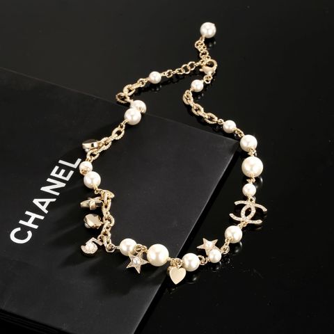 VÒNG CỔ NỮ C N ĐÍNH NGỌC TRAI PHỐI CHARM NGÔI SAO – TRÁI TIM