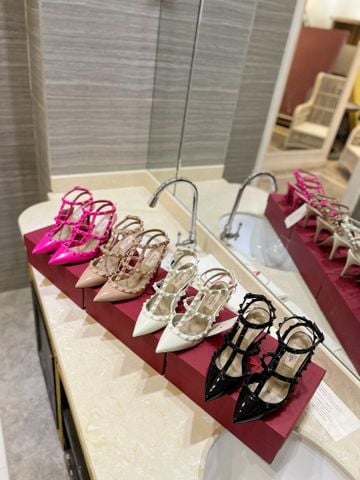 Giày cao gót VALENTINOO*  ĐINH TÁN 10CM
