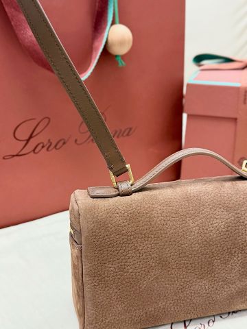 TÚI XÁCH NỮ LP EXTRA POCKET L19 DA BÊ VÂN HẠT PHOM HỘP MINI KHÓA KÉO ĐÔI MY CHARMS