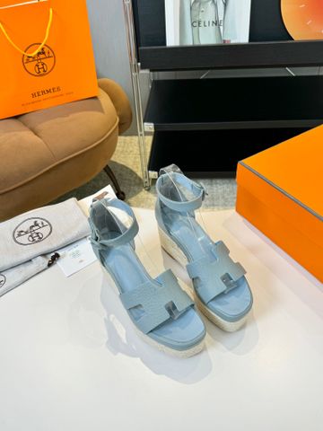 Sandal nữ đế xuồng Herme*s  CÓI H-CUT – DA EPSOM – CAO 8 cm