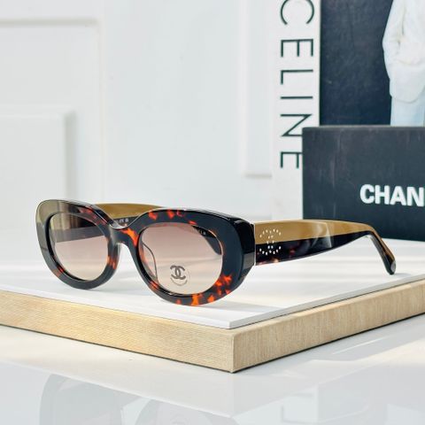 KÍNH MẮT NỮ CN DÁNG OVAL RETRO GỌNG ACETATE PHỐI CÀNG KIM LOẠI SANG TRỌNG