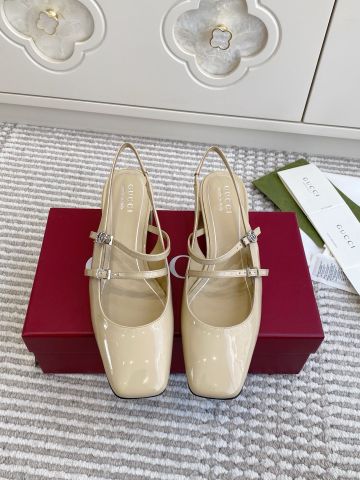 SANDAL MULE NỮ GC DOUBLE G SIGNATURE – PHOM MŨI VUÔNG SANG NÉT