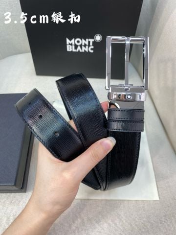 THẮT LƯNG NAM Mont* Blanc* 3.5CM ĐẦU KHÓA VÀNG SANG TRỌNG