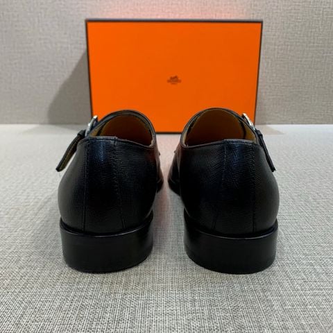 GIÀY TÂY NAM H M MONK STRAP DA BÒ VÂN SAFFIANO PHOM THANH LỊCH