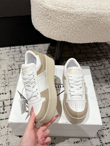 GIÀY SNEAKER NỮ P R D DOWNTOWN BOLD – SMOOTH LEATHER PHỐI SUEDE, ĐẾ FLATFORM 5 CM