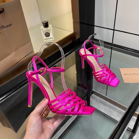 SANDAL CAO GÓT NỮ GVR DÂY ĐAN NGHỆ THUẬT – DÁNG MẢNH TÔN CHÂN, GÓT 10CM