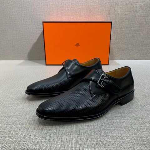 GIÀY TÂY NAM H M MONK STRAP DA BÒ DẬP ĐAN FORM THON GỌN