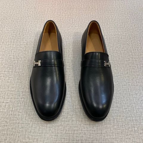 GIÀY NAM LOAFER H M KHÓA H KIM LOẠI DA BÒ TRƠN FORM GỌN SANG TRỌNG