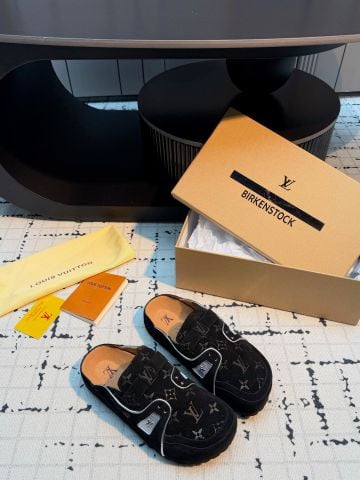 DÉP SỤC NAM NỮ L V X BRK PHOM BOSTON MONOGRAM DẬP NỔI CHUẨN FORM ÊM CHÂN