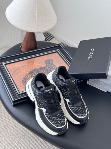 GIÀY THỂ THAO NỮ CHNEL* SNEAKER  ĐẾ CHUNKY NĂNG ĐỘNG