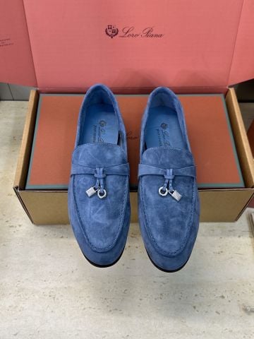 GIÀY LOAFER NỮ LP DA LỘN THƯỢNG HẠNG – CHARM KIM LOẠI TINH XẢO, PHOM THANH LỊCH