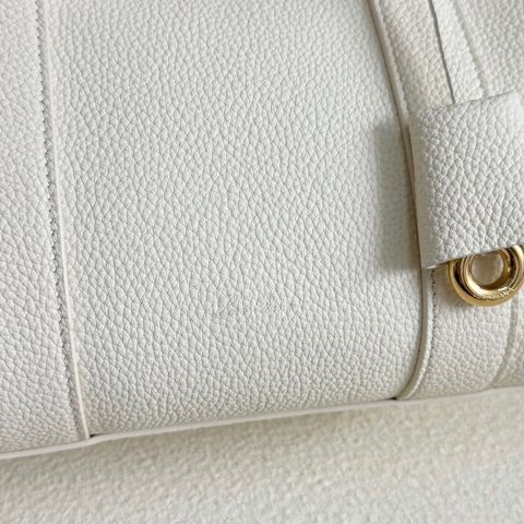 TÚI XÁCH NỮ LP* TOP-HANDLE DA HẠT TAUPE, KHÓA MẠ VÀNG 25cm