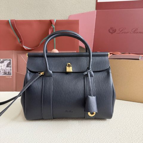 TÚI XÁCH NỮ LP* L25 VÂN GỢN SÓNG NÂU – KHÓA VÀNG THANH LỊCH