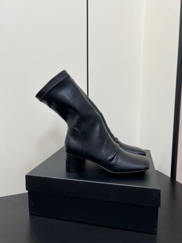 BOOT NỮ UW DÁNG THUN CO GIÃN RETRO ÔM CỔ CHÂN