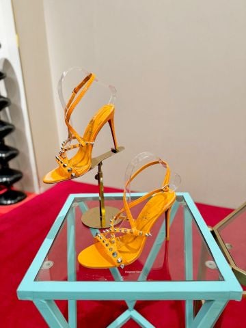 SANDAL CAO GÓT NỮ CL* SO ME ĐINH SPIKE QUAI MẢNH GÓT 10.5CM
