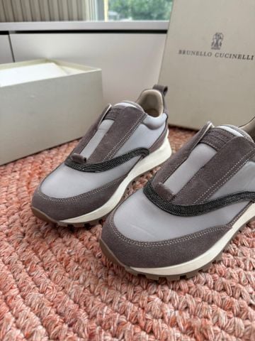 GIÀY SLIP ON NỮ BC PHỐI DA LỘN MONILI SANG TRỌNG ĐẾ CAO BẢN ÊM CHÂN