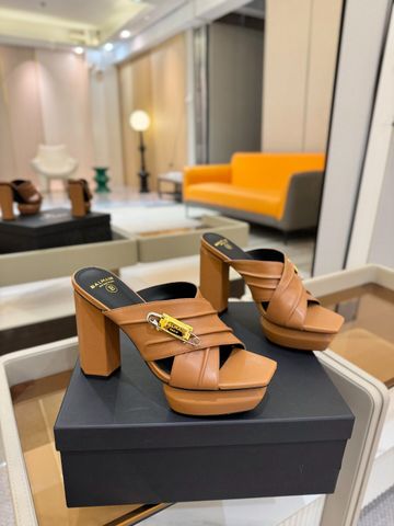 Giày cao gót BALMAIN* Platform cao 10.5 cm