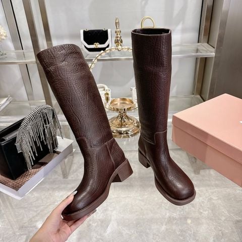 BOOT NỮ MM DÁNG BOOT DÀI MŨI TRÒN HOÀN THIỆN PATINA VINTAGE