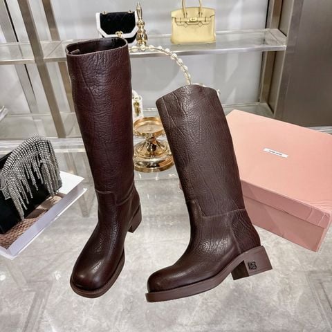 BOOT NỮ MM DÁNG BOOT DÀI MŨI TRÒN HOÀN THIỆN PATINA VINTAGE