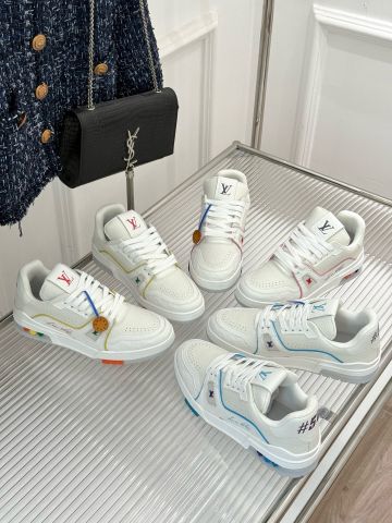 GIÀY NAM L*V  TRAINER TRẮNG MONOGRAM – STREET LUXE