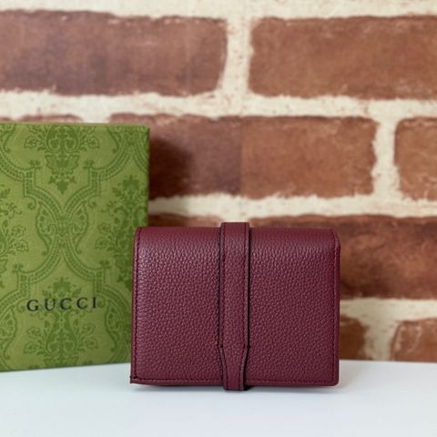 VÍ NỮ GUC DA HẠT  – KHÓA BAR ÁNH KIM, FORM GỌN SANG TRỌNG