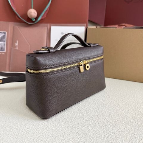 TÚI CẦM TAY NỮ LP EXTRA POCKET L19 PHOM HỘP MINI DA BÊ HẠT MỀM DÂY ĐEO THÁO RỜI