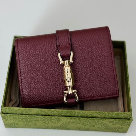 VÍ NỮ GUC DA HẠT  – KHÓA BAR ÁNH KIM, FORM GỌN SANG TRỌNG