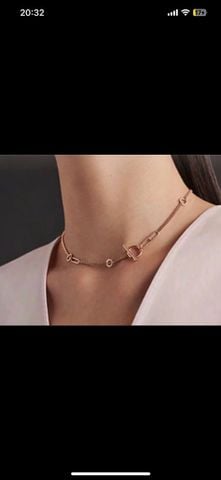 DÂY CHUYỀN NỮ H M MOTIF CHAÎNE D’ANCRE – CHARM PIG NOSE THANH MẢNH